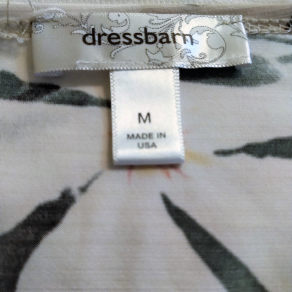 Dressbarn Draped Neck Floral Top EUC M/L - Picture 2 of 4